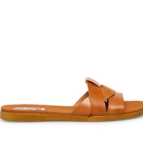 Steve Madden Vivian Tan Leather Sandals - Picture 5 of 11